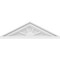 Ekena Millwork Peaked Cap 4 Spoke Architectural Grade PVC Pediment, 24"W x 7"H x 2"P (Pitch 6/12) PEDPS024X070PKC04 - alternate 2